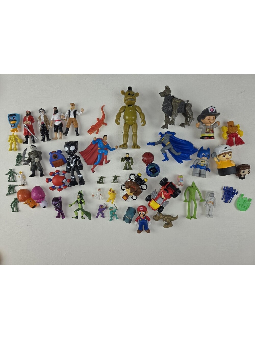 Mix Lot ~ Boys Toys Figures Disney Marvel DC FNAF Mario Army Ninja Pirates More